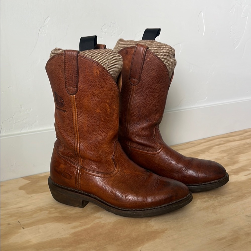 Brown Leather Cowboy Boots